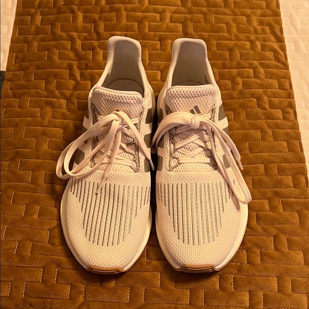 adidas Women's White and Gray Sneakers